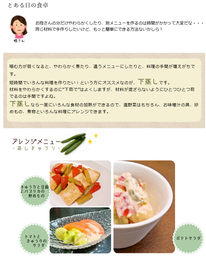 08.一度にたくさんの料理ができちゃう“下蒸し”テクニック
